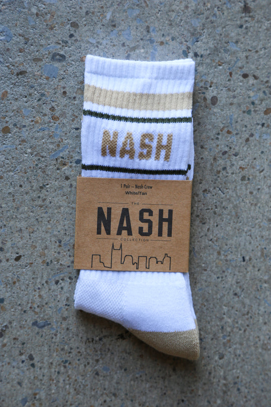 NASH Socks [White/Tan]