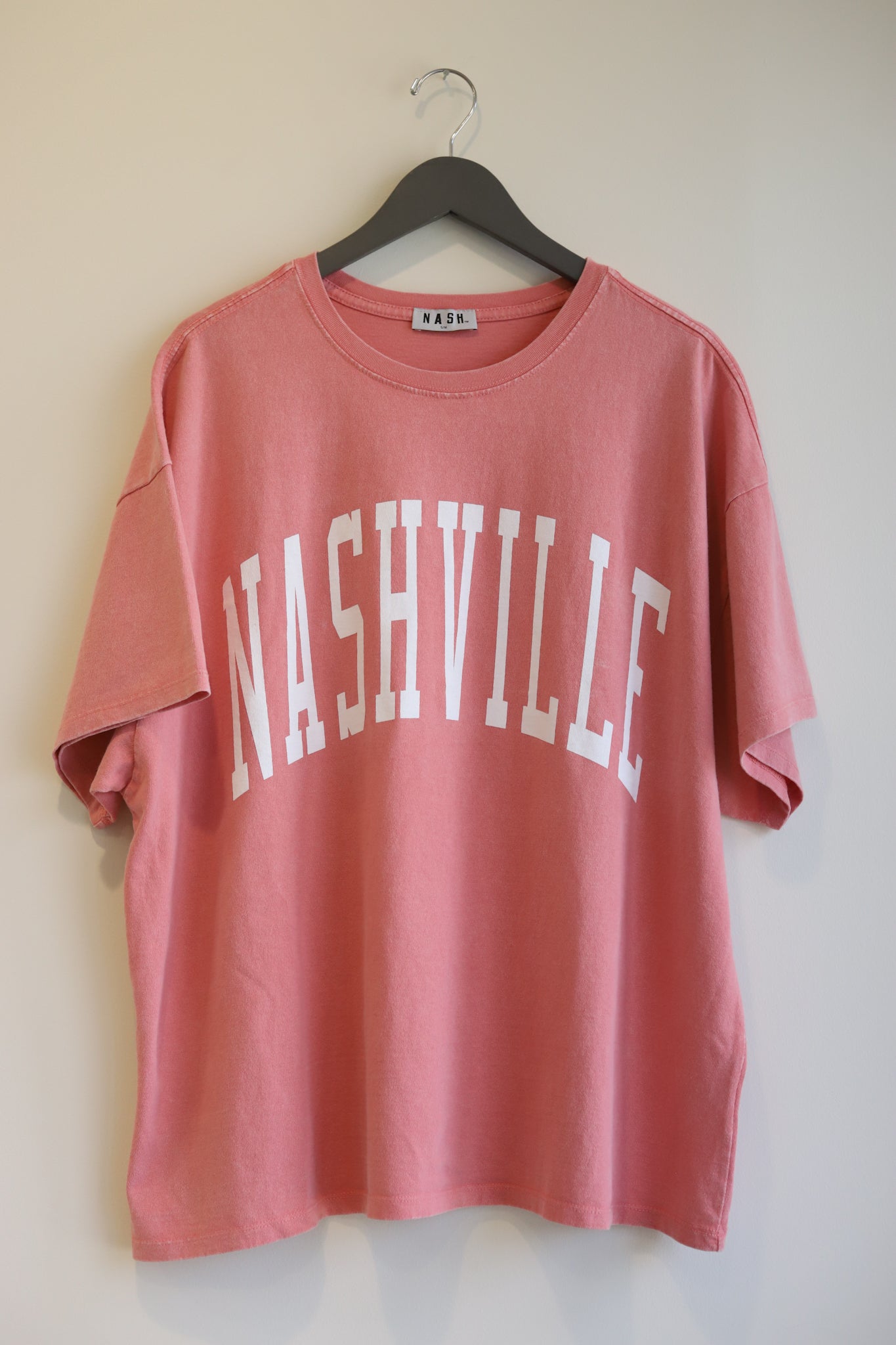 Kacey Oversize Tee [Coral Pink]