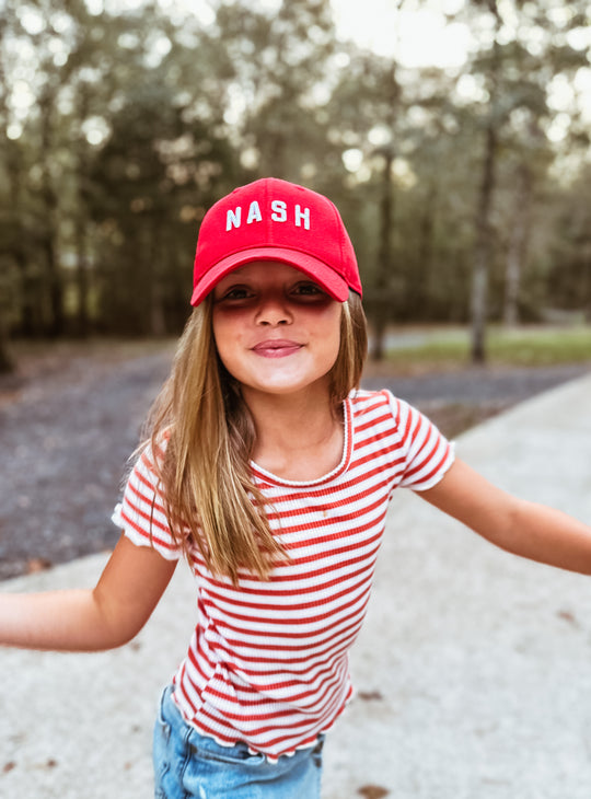 Kids NASH Ball Cap [Red]