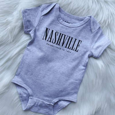 Nashville Baby Onesie [Heather Gray]