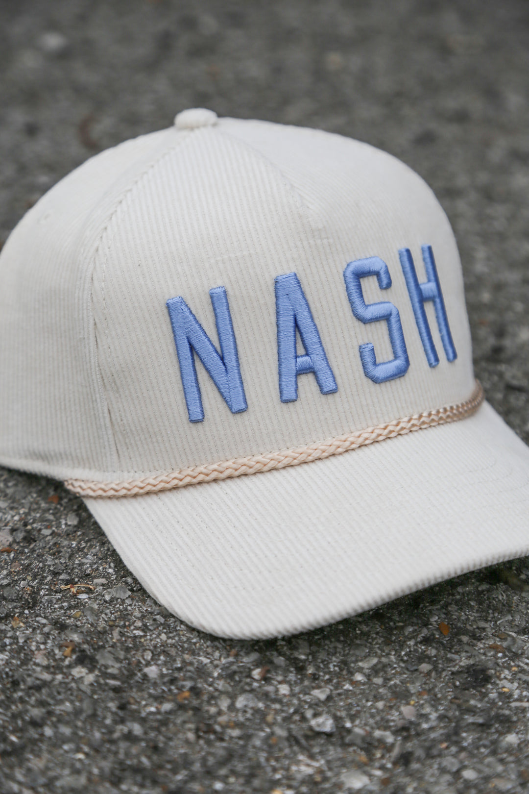 NASH Corduroy Adventurer Snapback [Cream/Light Blue]