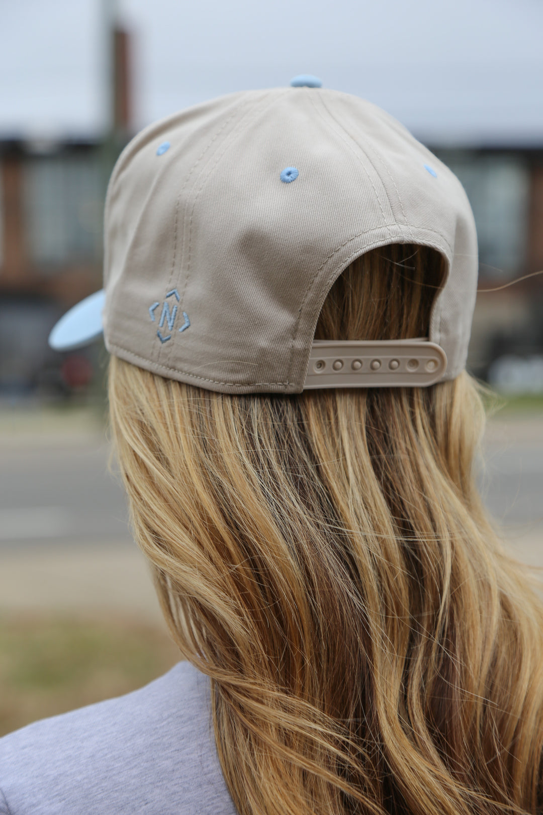 Nashville Chain Stitch Snapback [Light Blue/Natural]