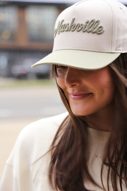 Nashville Chain Stitch Snapback [Sage/Natural]