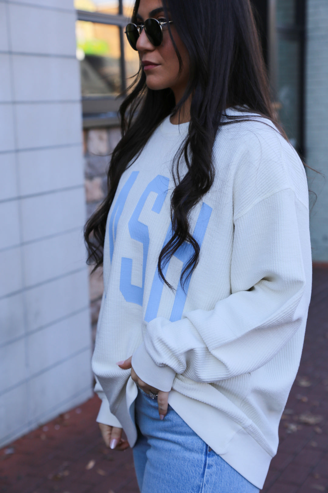 Camden Corded Crew [Cloud White]