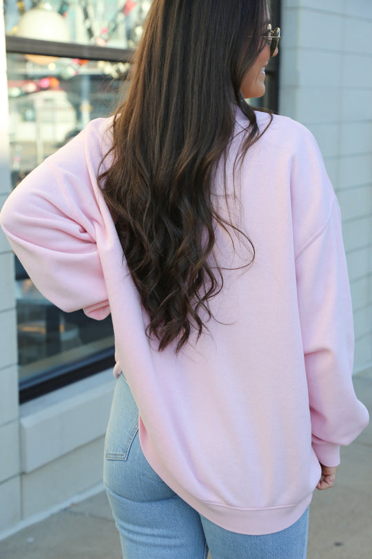 Ashley Oversize Crew [Soft Pink]