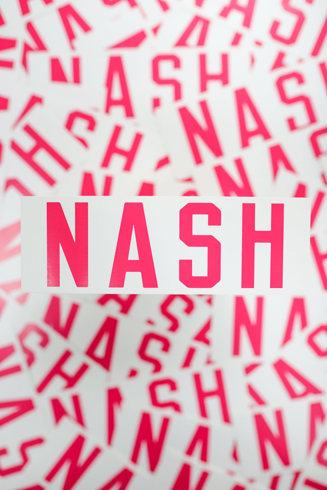 NASH Sticker [White/Pink]