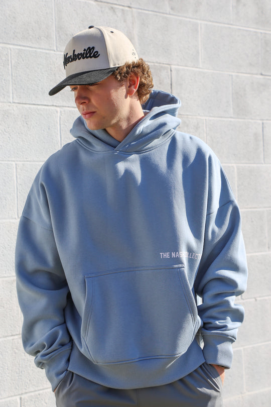 Zee Oversize Hoodie [Smokey Blue]