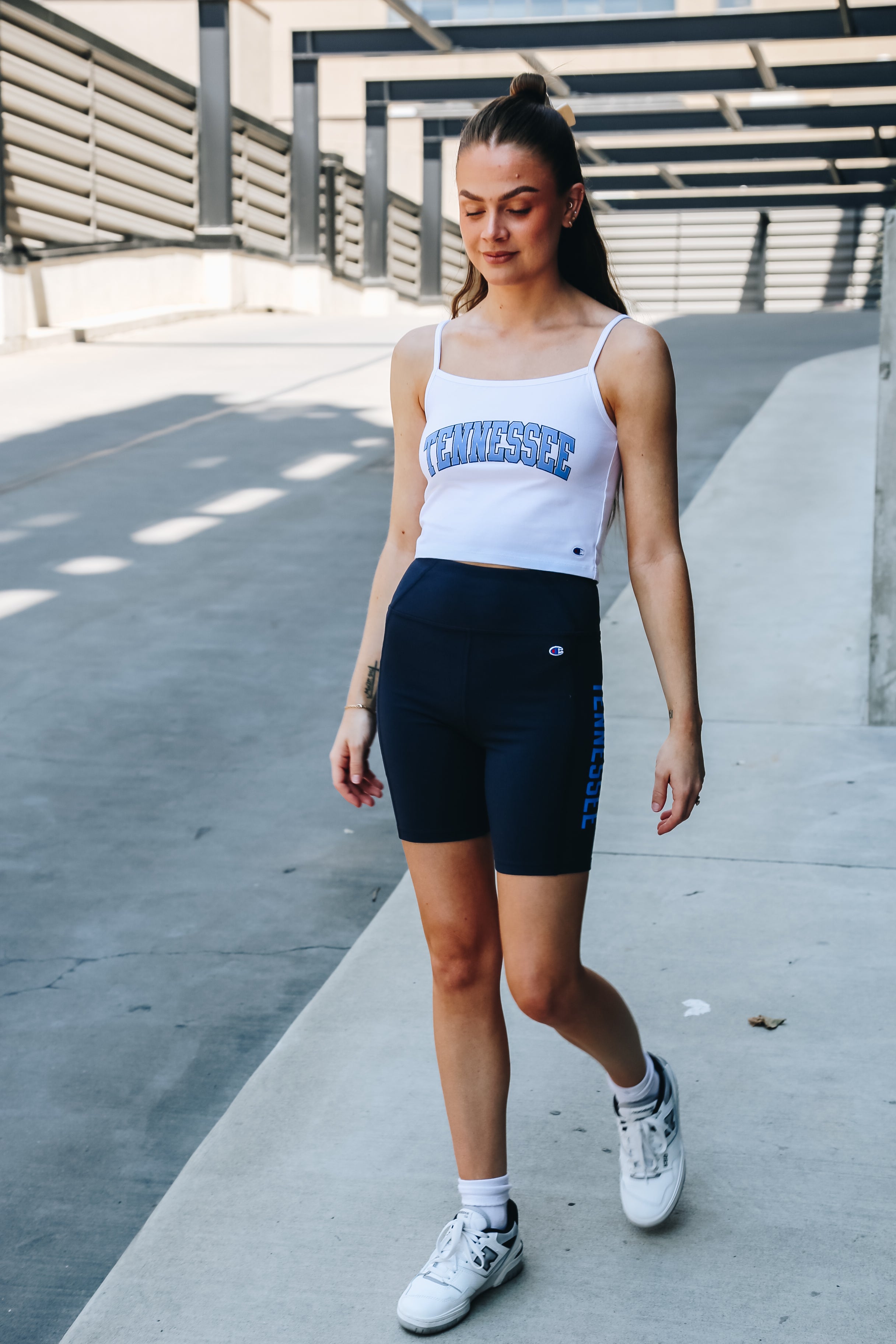 Tennessee Cropped Cami Tank [White]