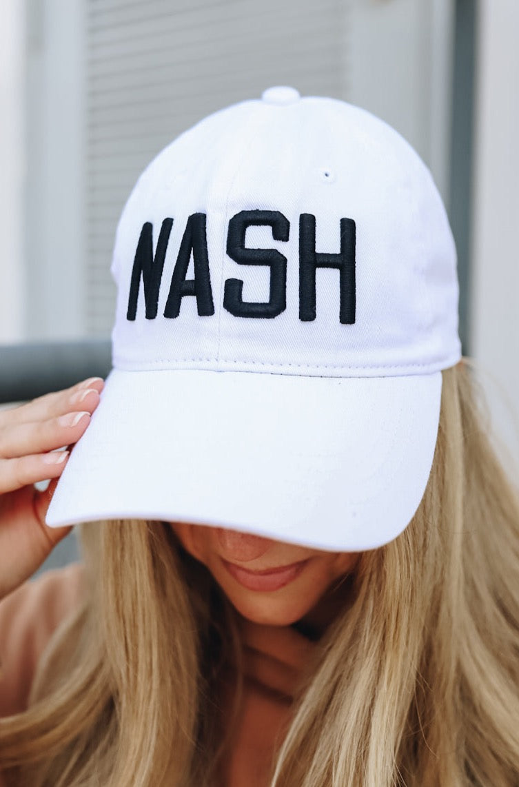 NASH Original Ball Cap [White/Black]