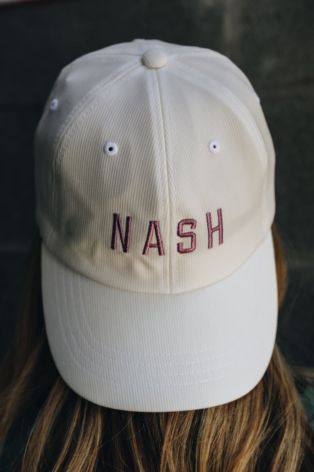 Quinn Ribbed NASH Ball Cap [White]