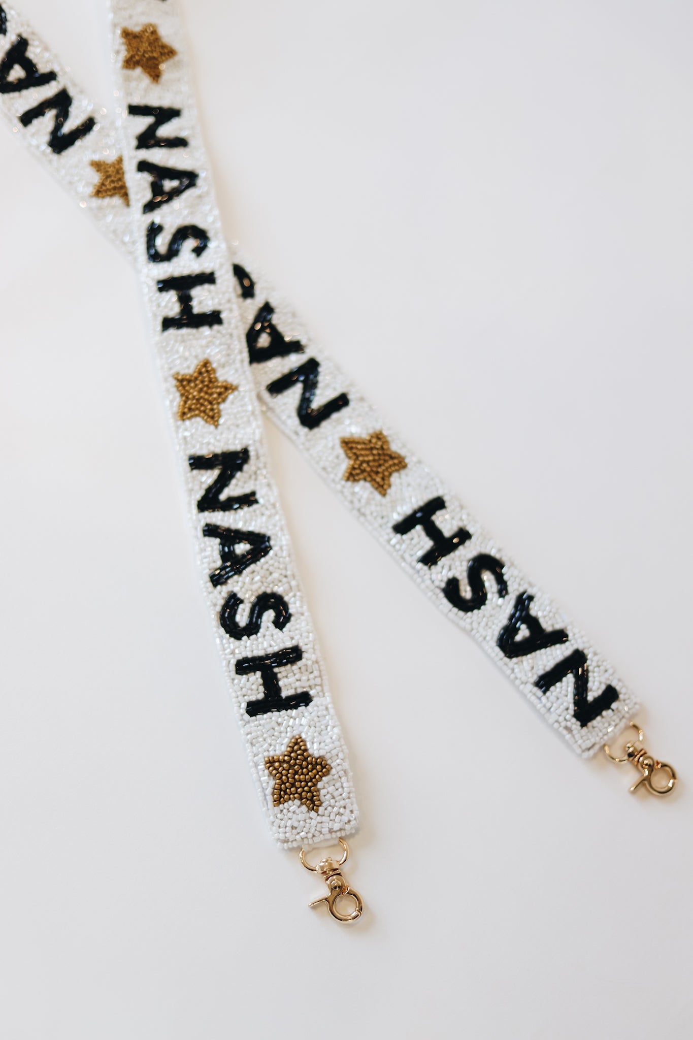 NASH Beaded Strap [White/Black]