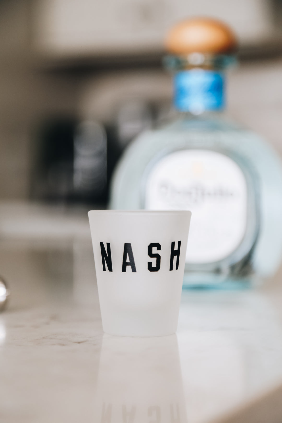 Frosted NASH Shot Glass [White]