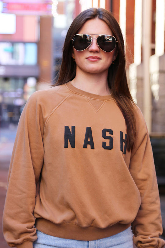 Jade Relaxed Crewneck [Caramel]