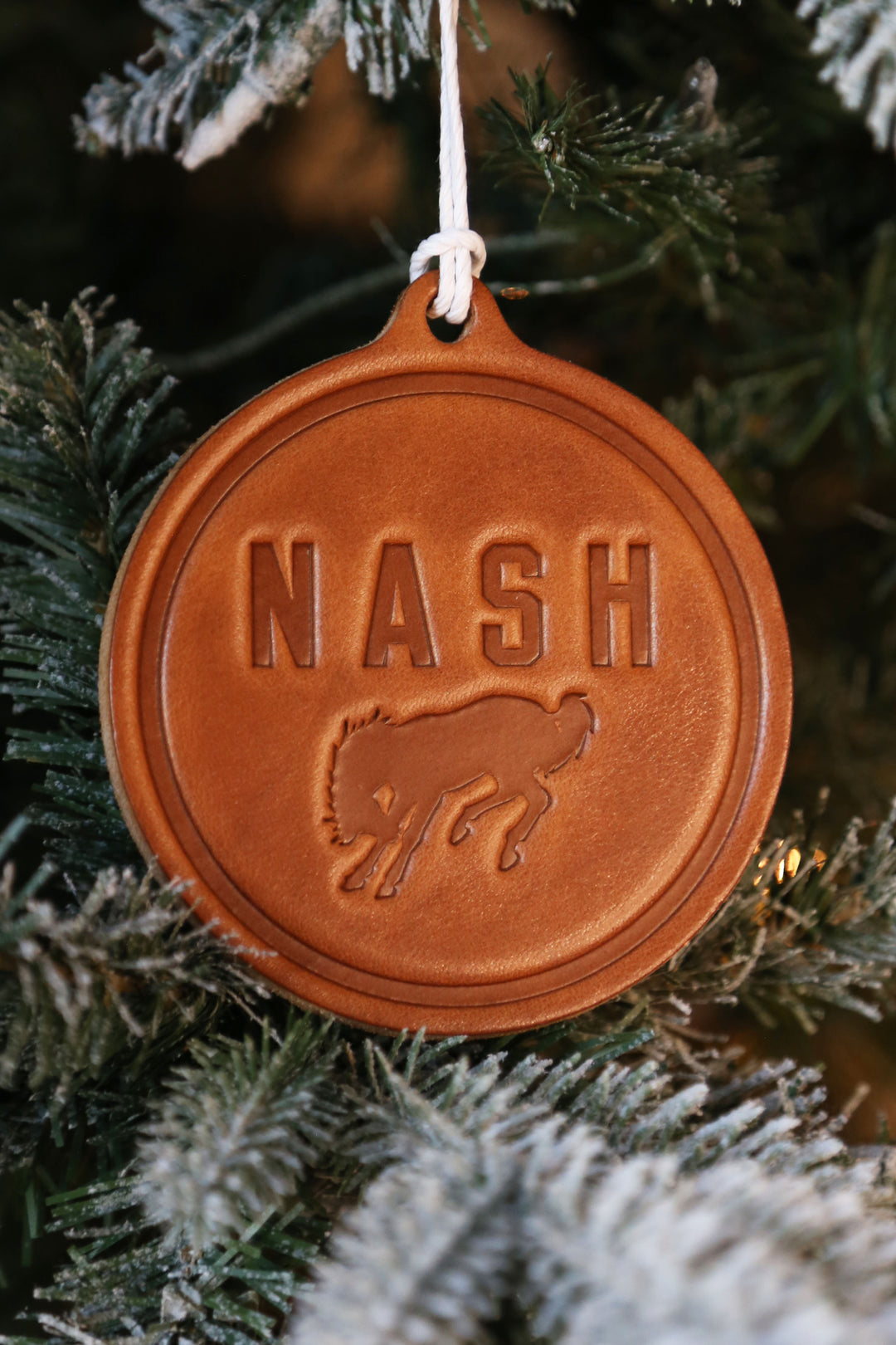 Bronco NASH Leather Ornament