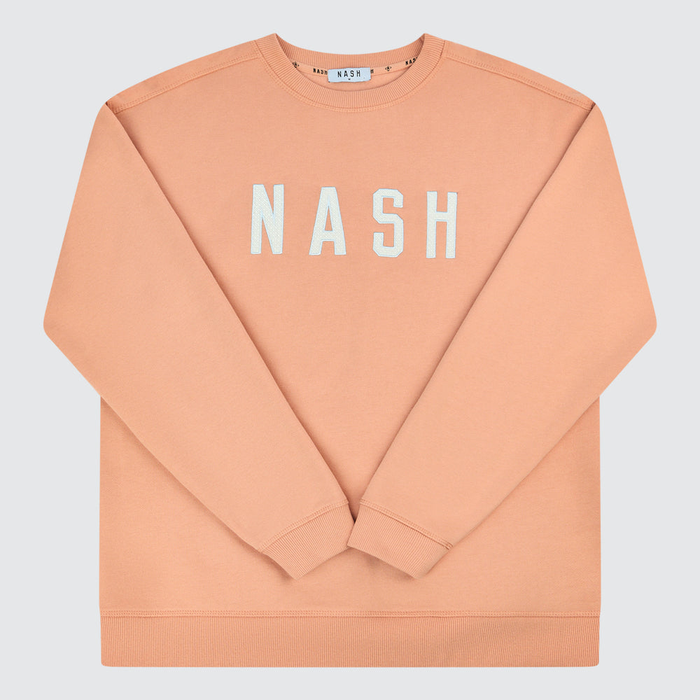 Lucy Embroidered Crew [Terracotta]