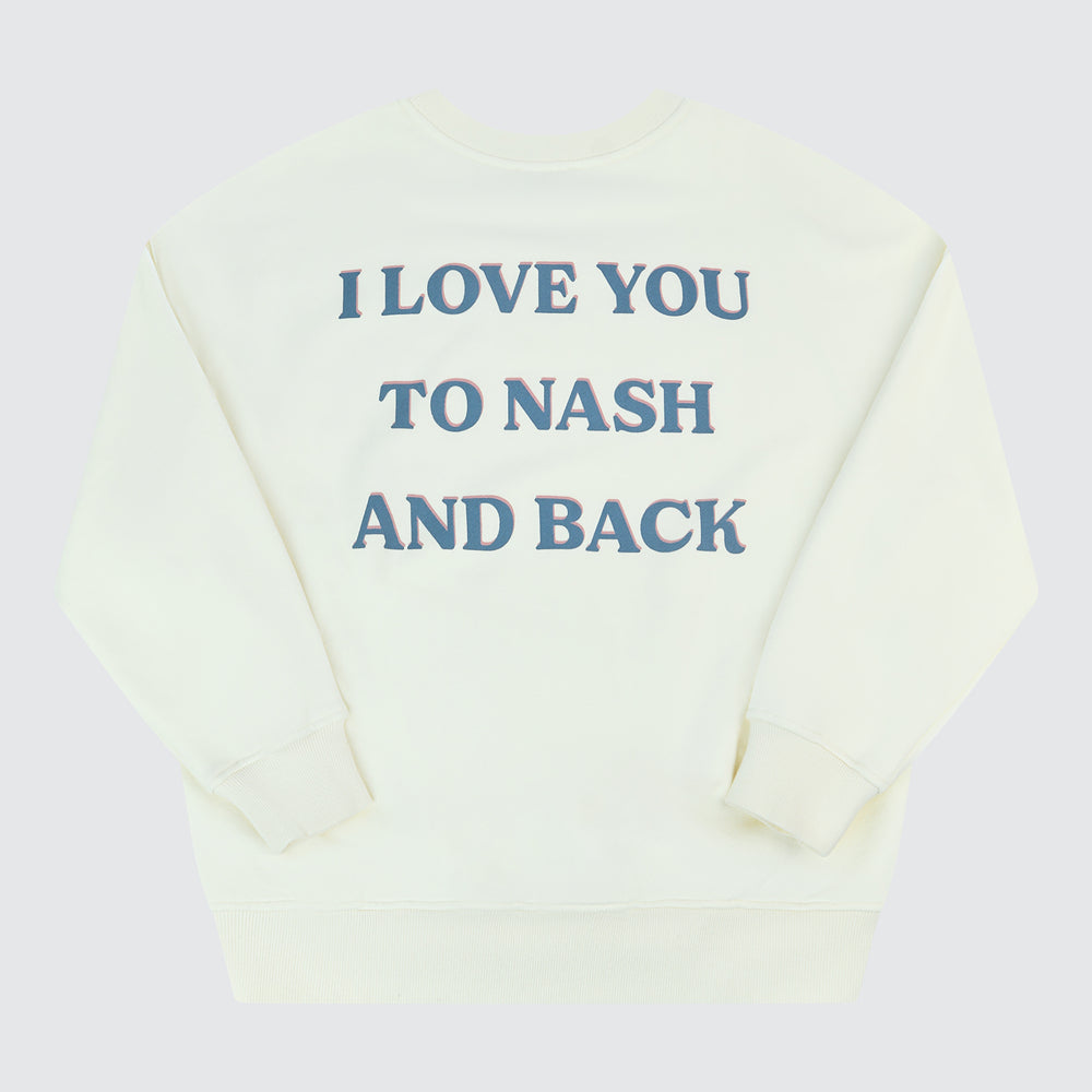 NASH And Back Oversize Sweatshirt [Cream]