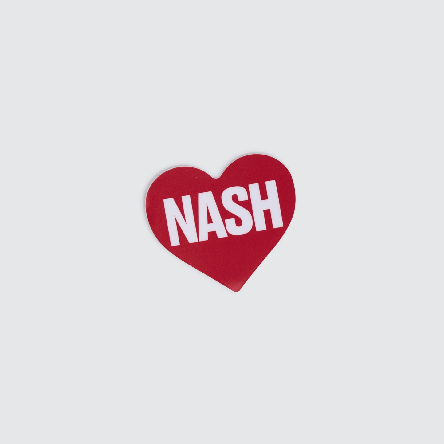 NASH Heart Sticker [Red/White]