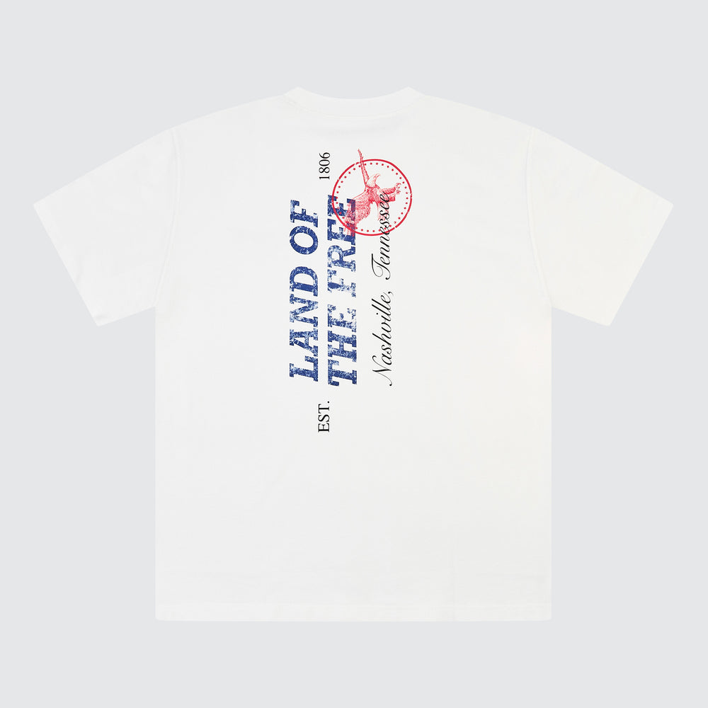 Nashville Postcard Relaxed Tee [White]