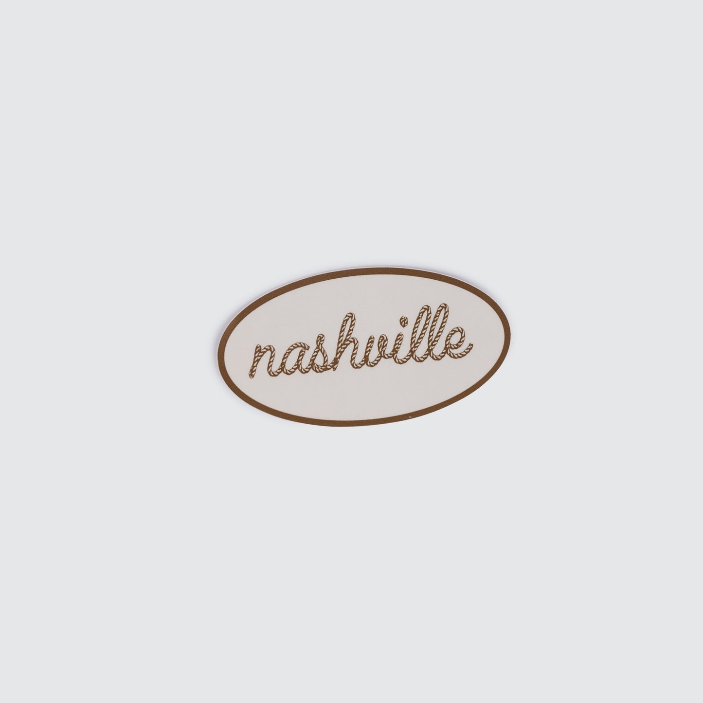 Nashville Rope Sticker [Cream/Brown]
