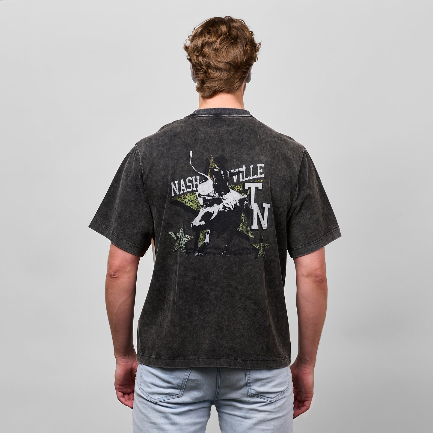 Rodeo Camo Oversized Tee [Black]