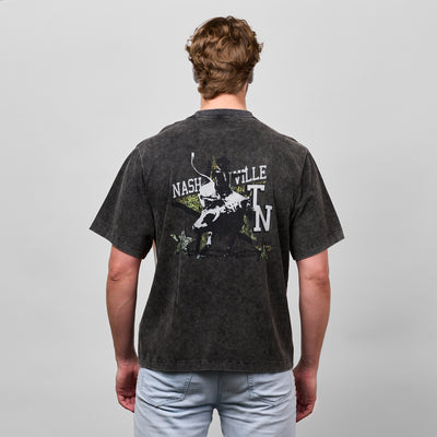 Rodeo Camo Oversized Tee [Black]