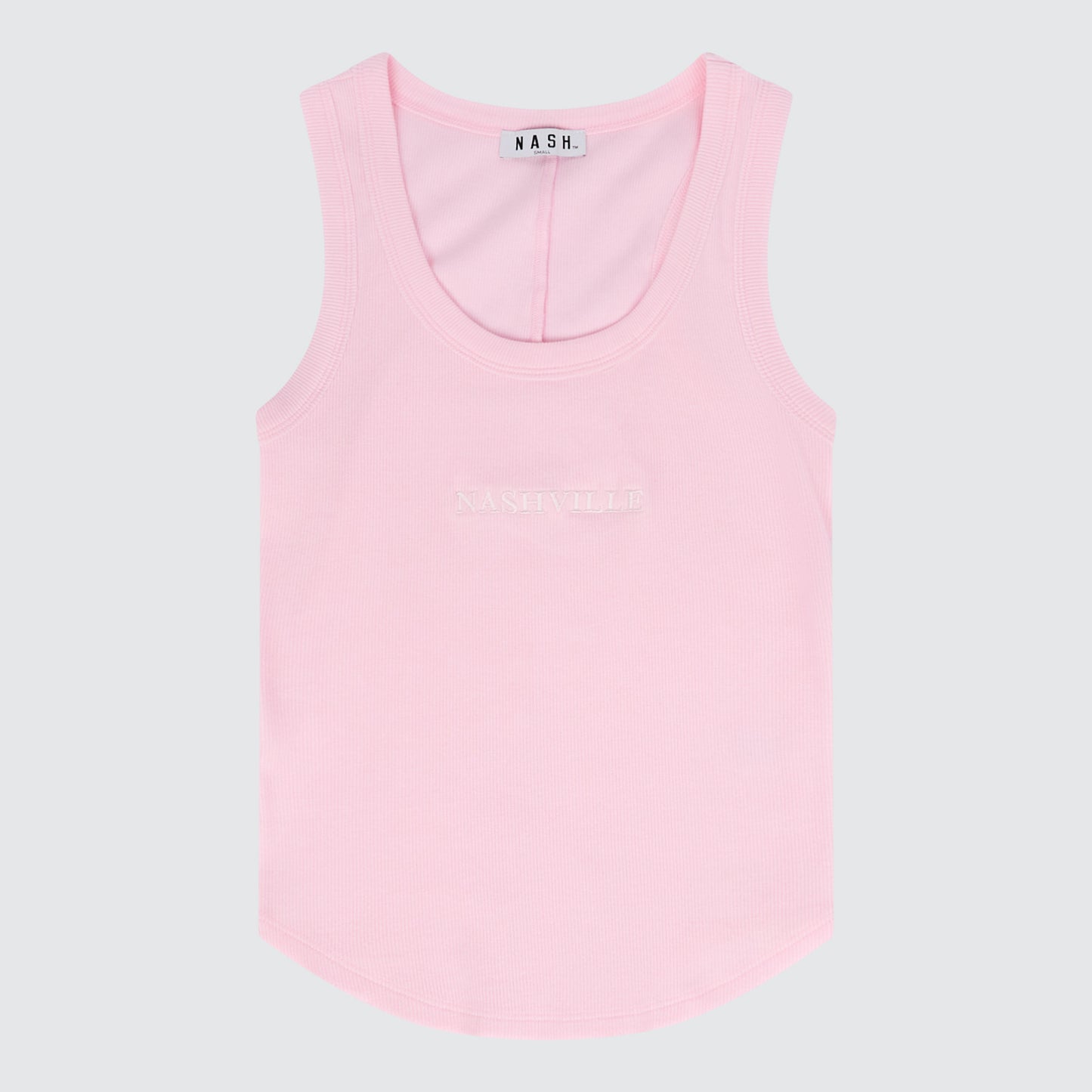 Ruby Ribbed Tank [Soft Pink]