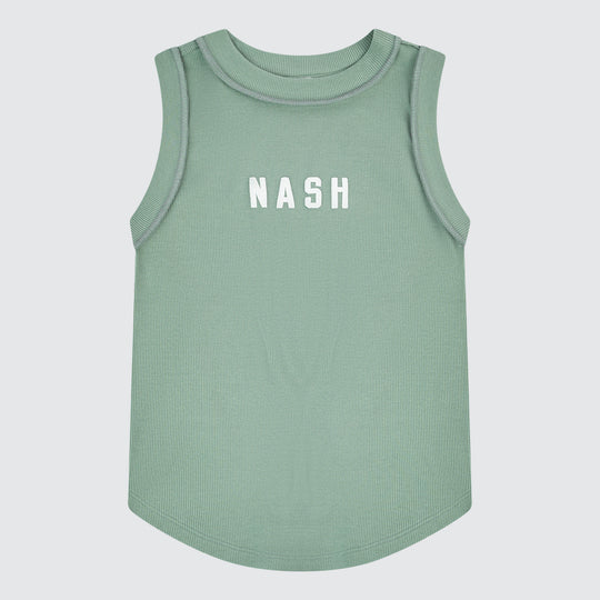 Scarlett Ribbed Tank [Sage Green]