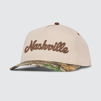 Nashville Chain Stitch Snapback [Camo/Tan]