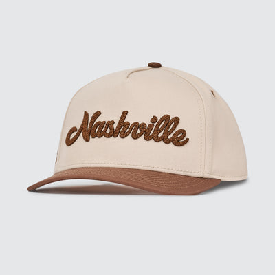 Nashville Chain Stitch Snapback [Brown/Natural]