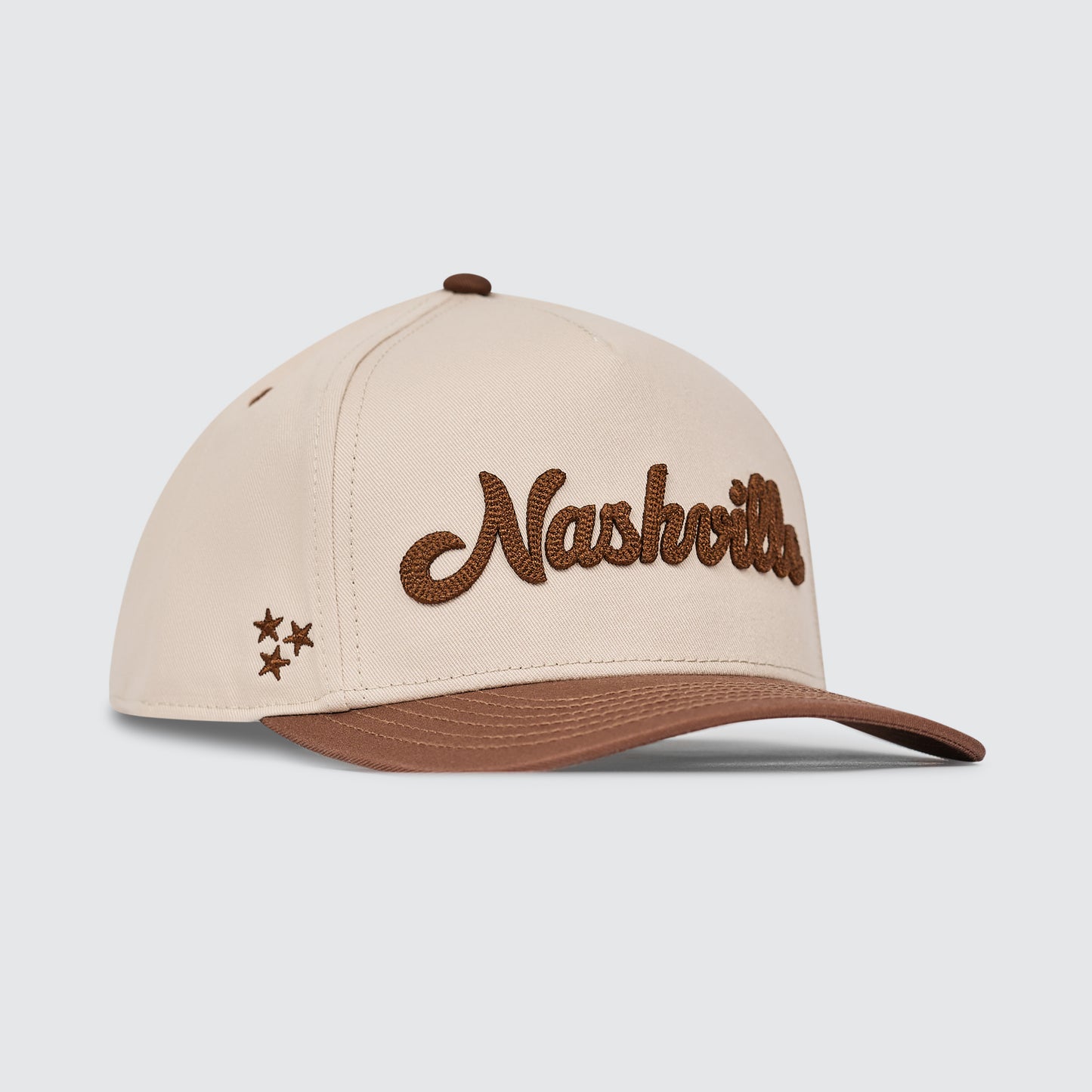 Nashville Chain Stitch Snapback [Brown/Natural]