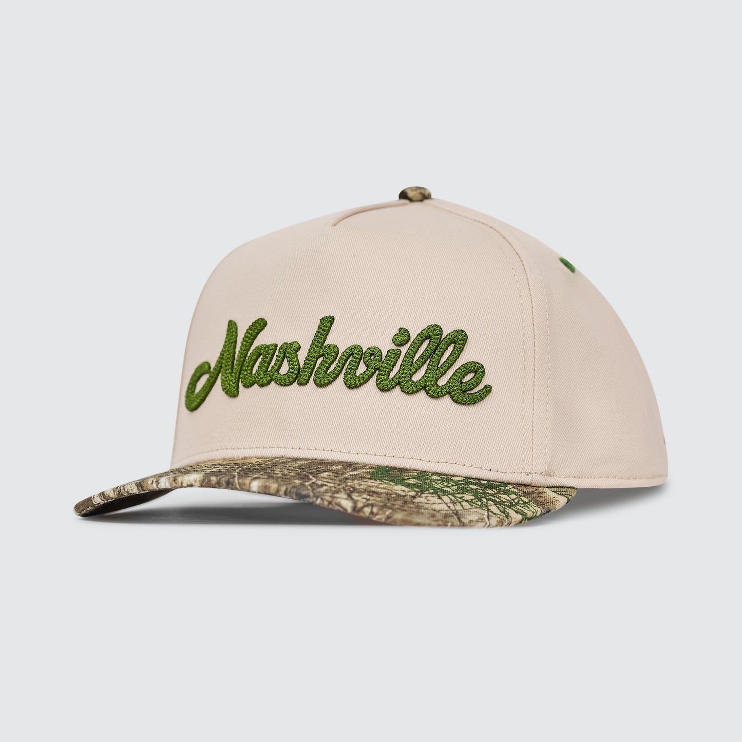 Nashville Chain Stitch Snapback [Camo/Olive]