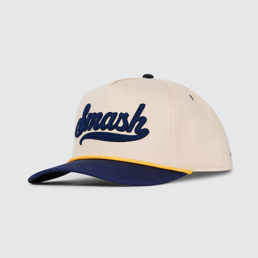 SMASH Chain Stitch Rope Snapback [Navy/Cream]