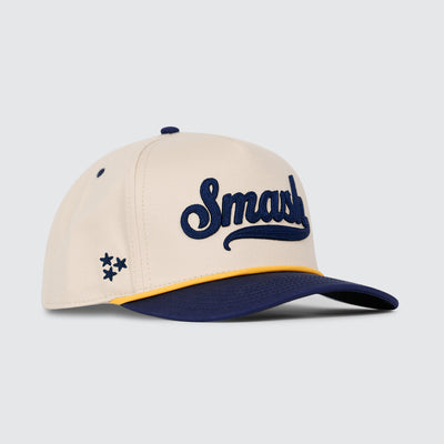 SMASH Chain Stitch Rope Snapback [Navy/Cream]