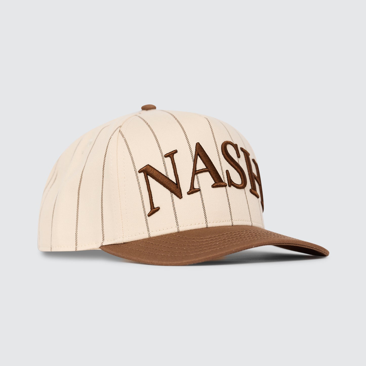 NASH Pinstripe Snapback [Chocolate]
