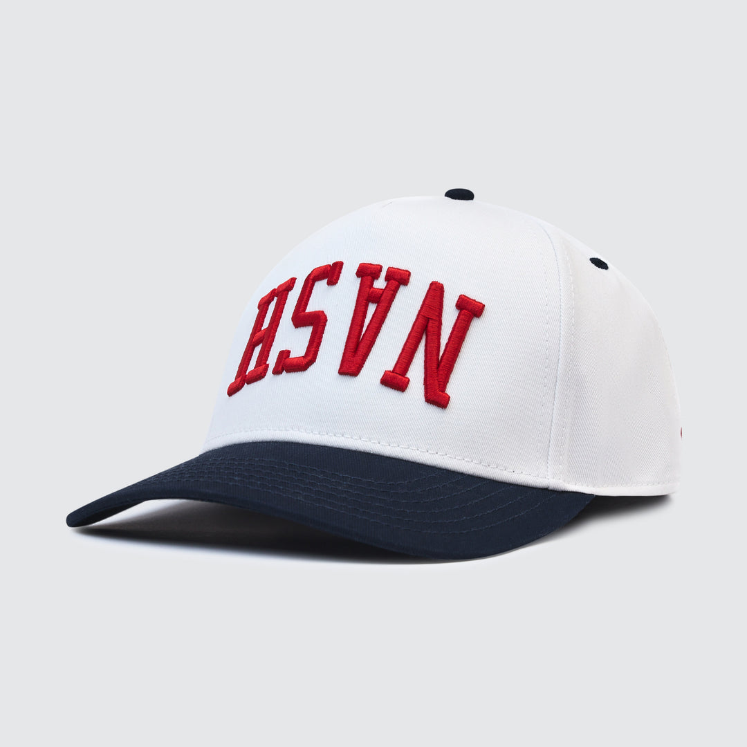 Upside Down NASH Snapback [Navy/White/Red]