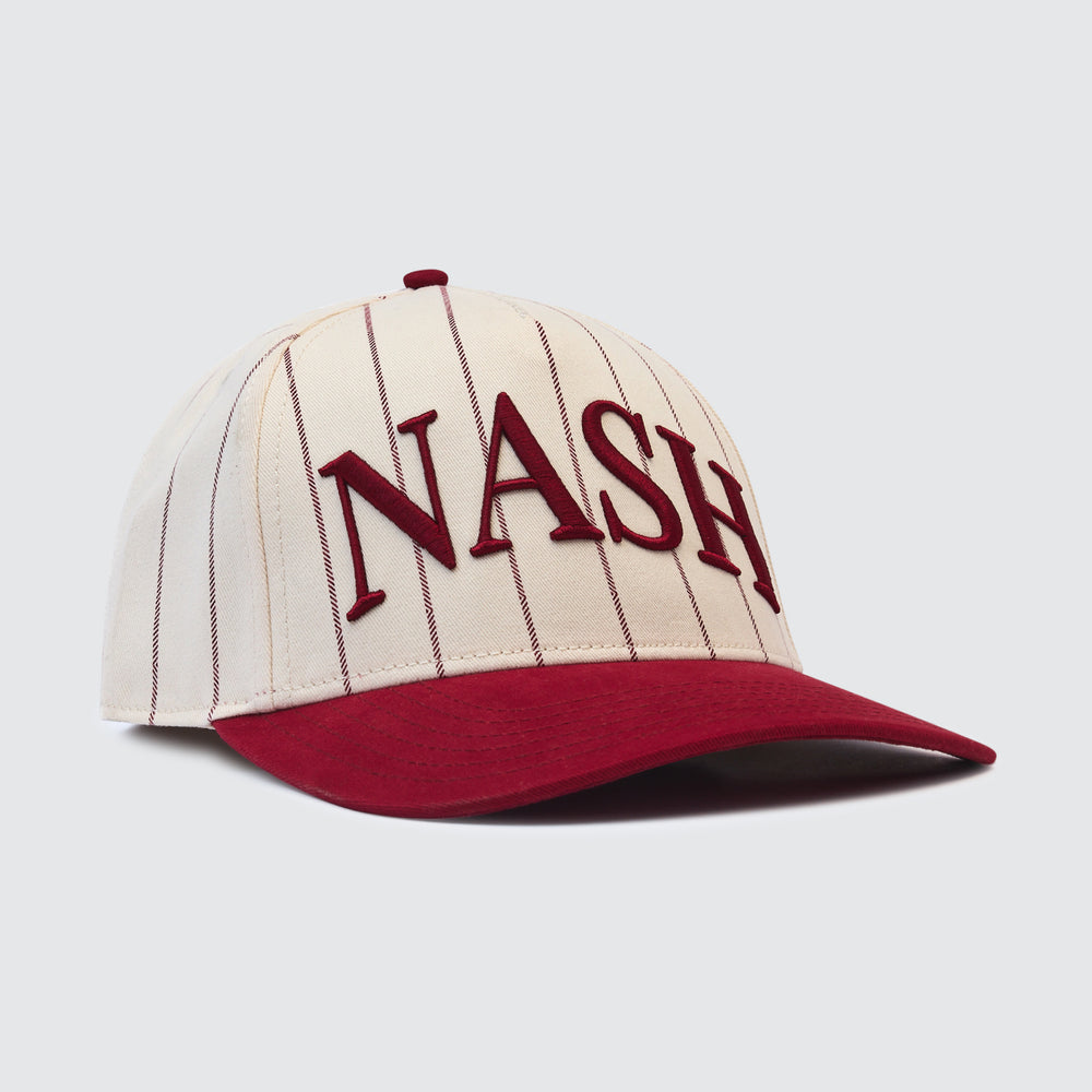 NASH Pinstripe Snapback [Red]