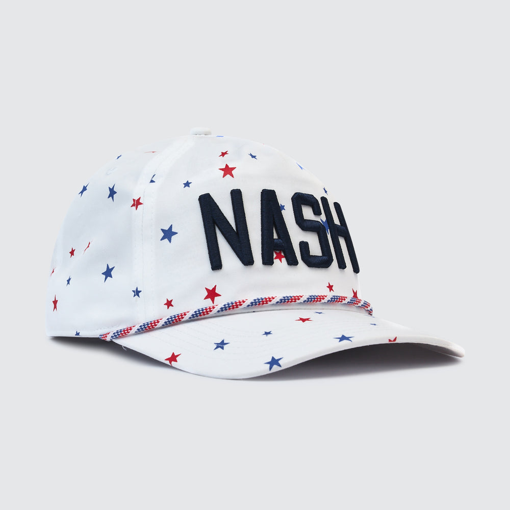 Star Spangled Snapback [White]
