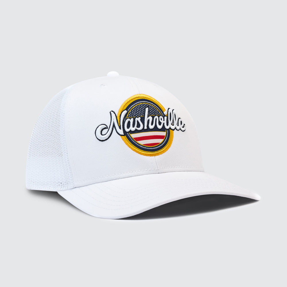 Liberty Script Trucker [White]