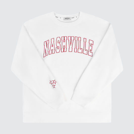 Sylvan Crewneck [White/Red]