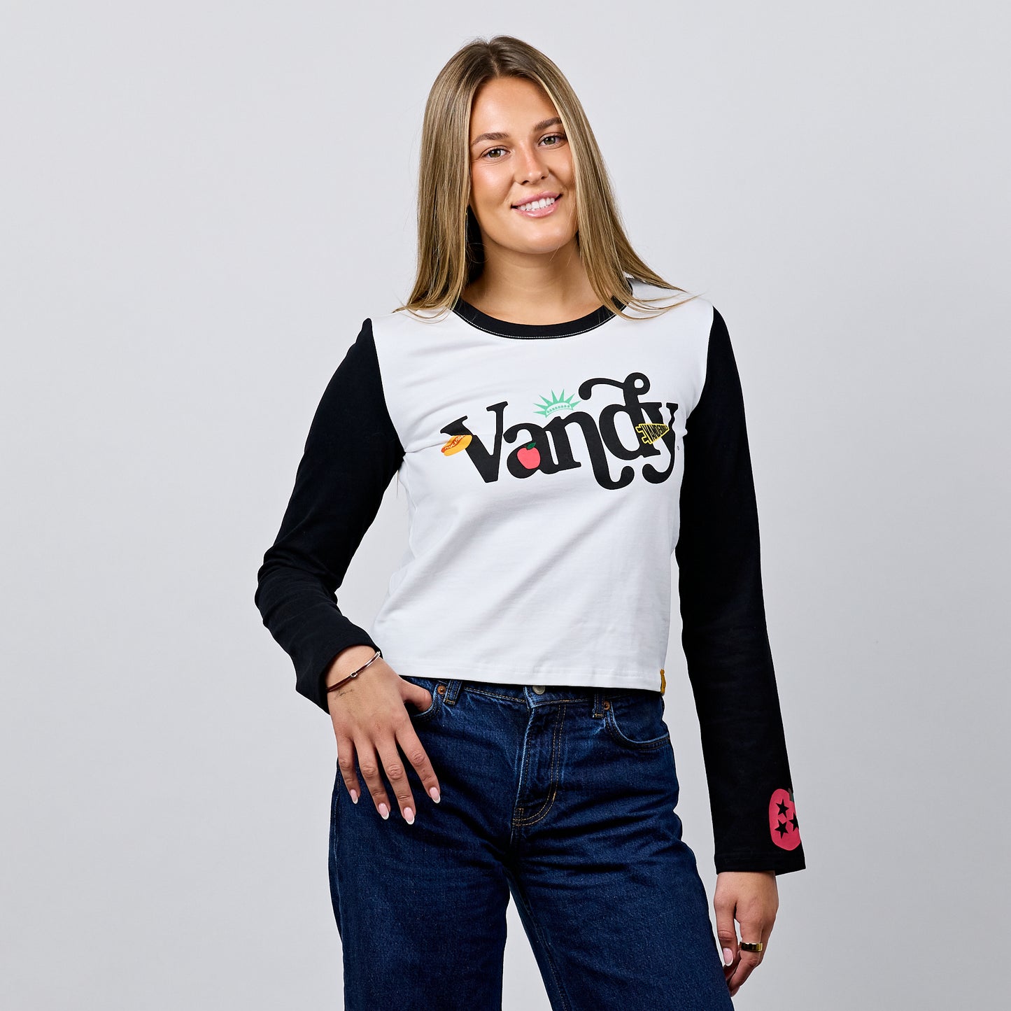 Vandy x NYC Cropped LS Ringer Tee