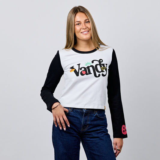 Vandy x NYC Cropped LS Ringer Tee