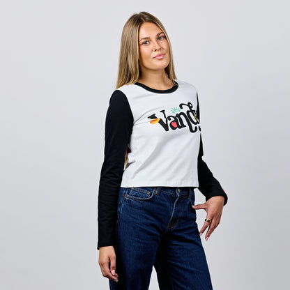 Vandy x NYC Cropped LS Ringer Tee