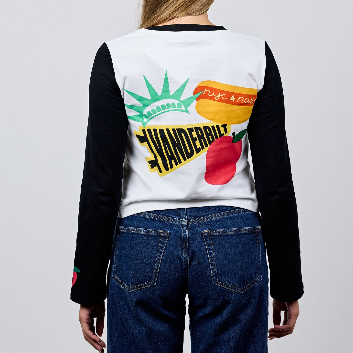 Vandy x NYC Cropped LS Ringer Tee