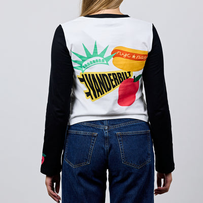 Vandy x NYC Cropped LS Ringer Tee