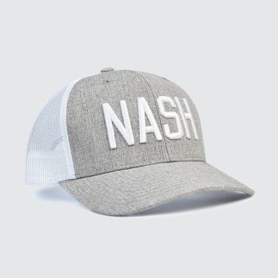NASH Classic Trucker [Gray Melange/White]