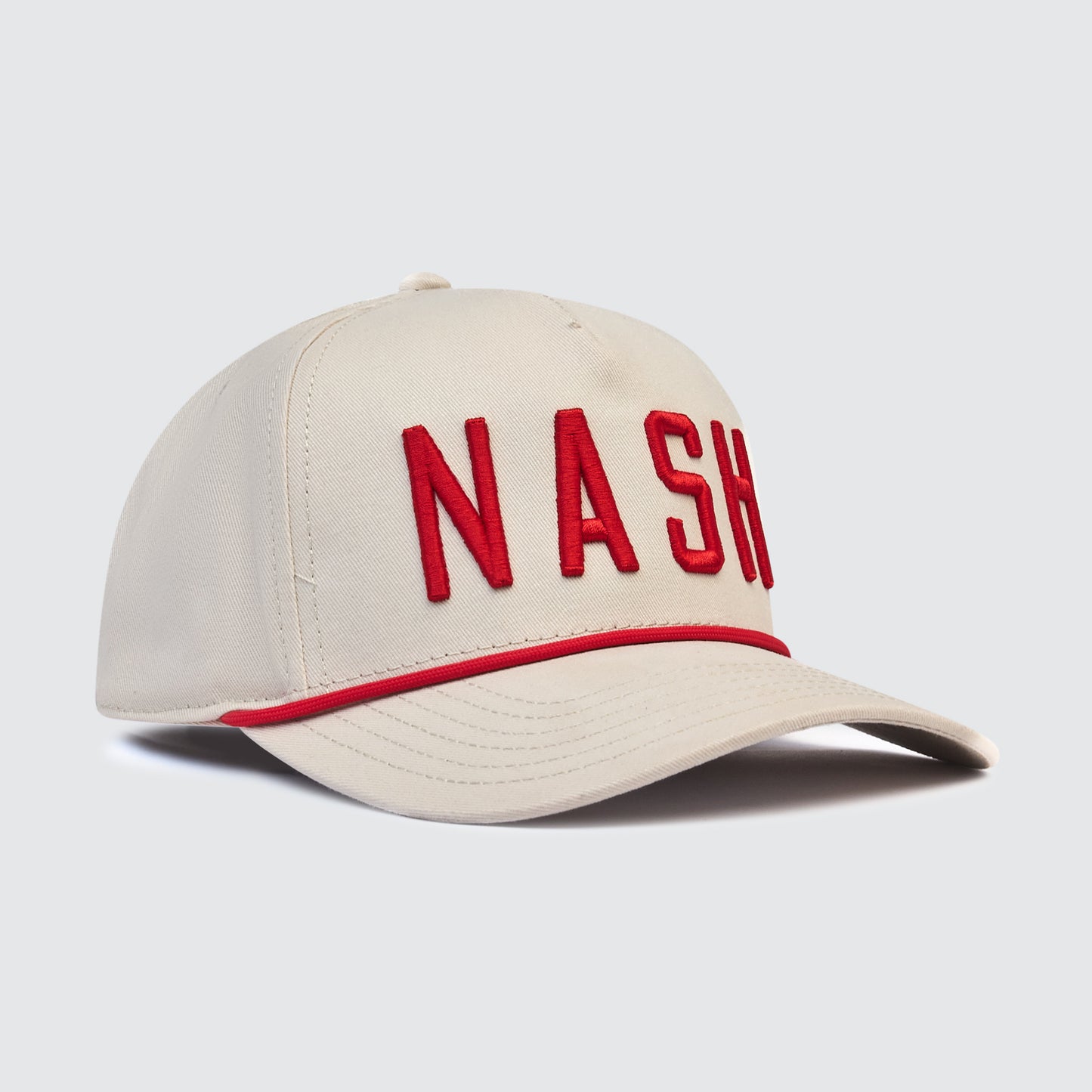 Adventurer Rope Snapback [Off White/Red]