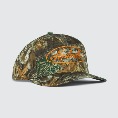Nashville Circle Snapback [Camo/Orange]