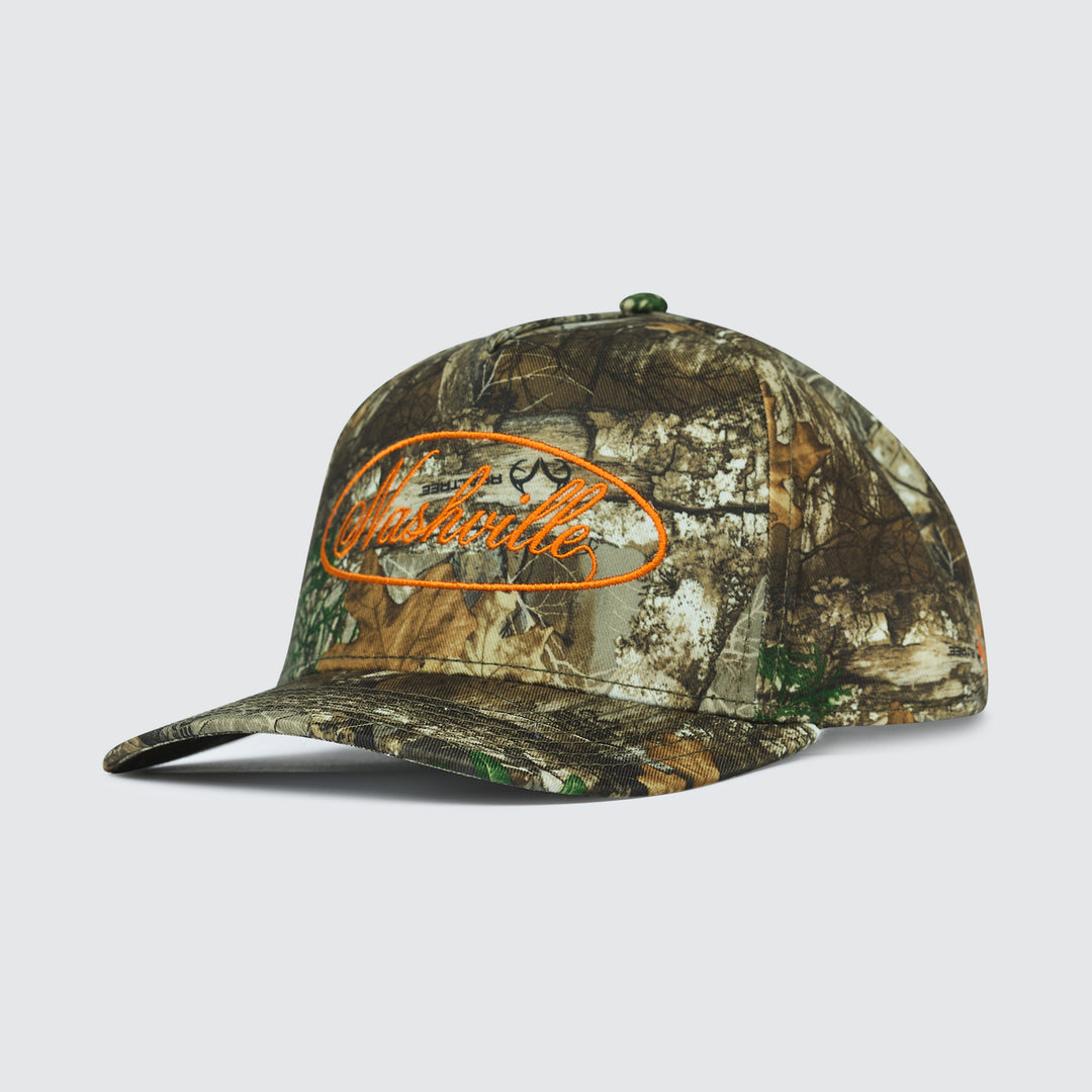 Nashville Circle Snapback [Camo/Orange]