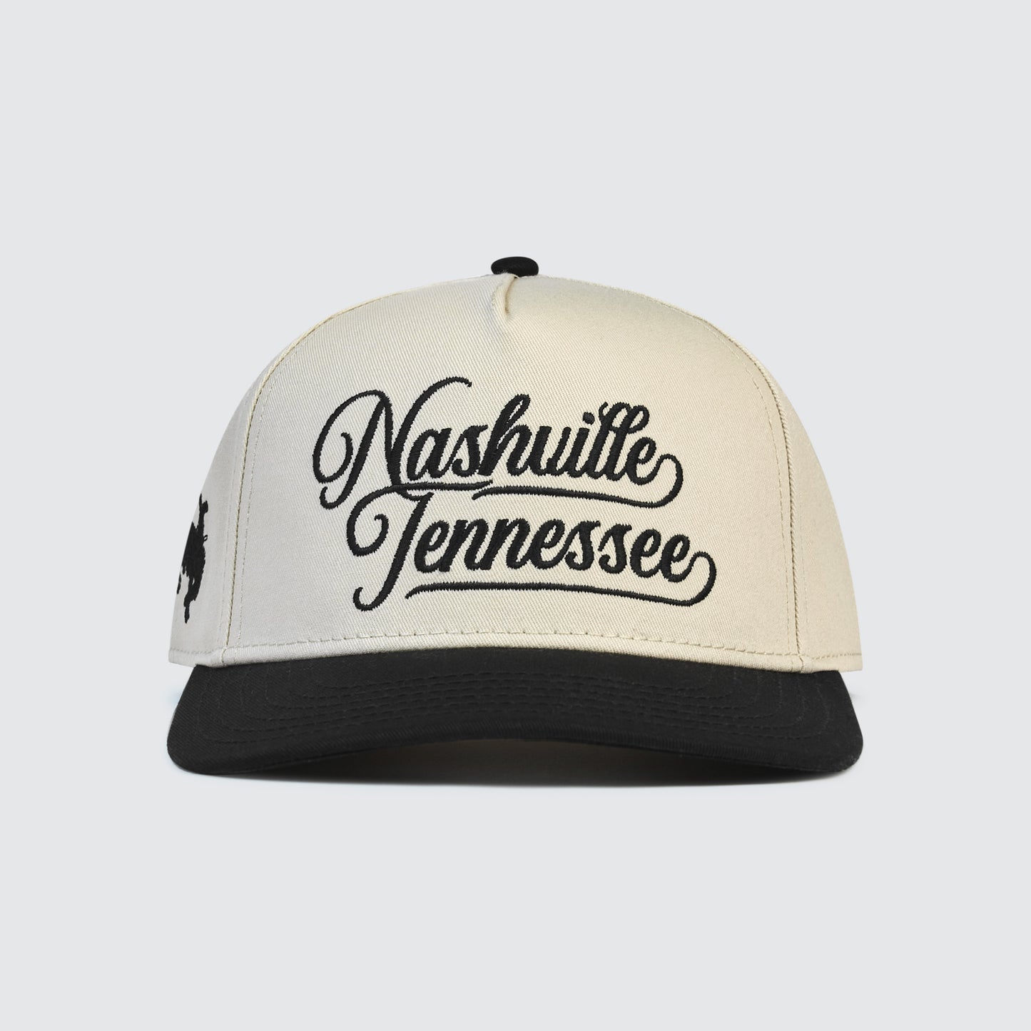 Nashville Tennessee Cursive Snapback [Black/Cream]