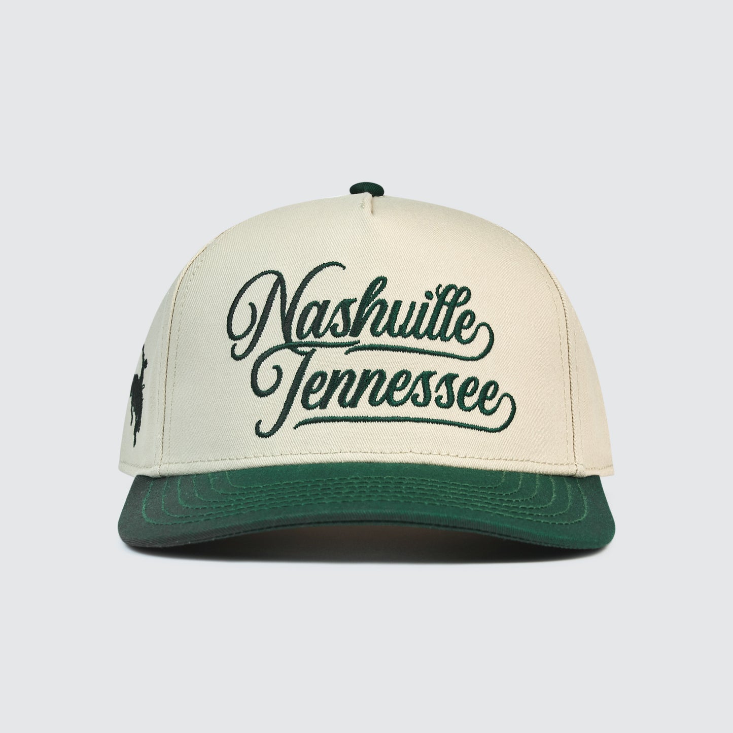 Nashville Tennessee Cursive Snapback [Green/Cream]